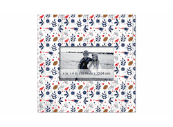 New England Patriots Floral Pattern 10x10 Frame