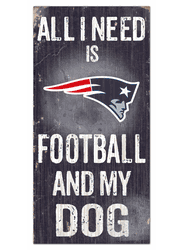 New England Patriots Football and My Dog Sign