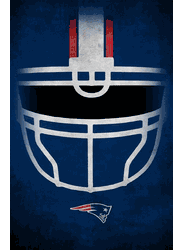 New England Patriots Ghost Helmet 17x26