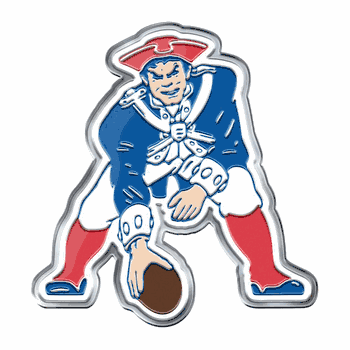 New England Patriots Heavy Duty Aluminum Embossed Color Emblem - Alternate