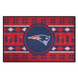 New England Patriots Holiday Sweater Starter Mat Accent Rug - 19in. x 30in.
