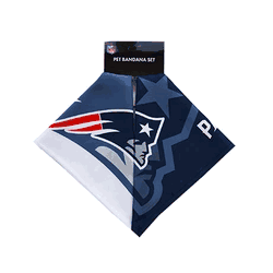 New England Patriots Home and Away Pet Bandana Set Small
