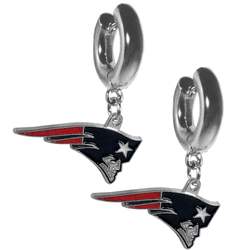 New England Patriots Huggie Hoop Earrings