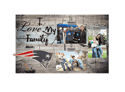 New England Patriots I Love my Family Clip Frame
