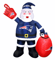 New England Patriots 7 FT Inflatable Santa