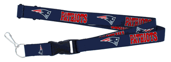 New England Patriots Lanyard Blue