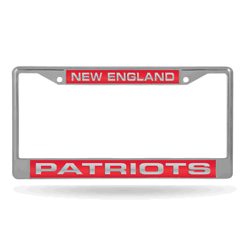 New England Patriots Laser Chrome Frame