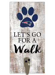 New England Patriots Leash Holder 6x12 Sign