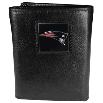 New England Patriots Leather Tri-fold Wallet