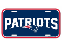 New England Patriots License Plate
