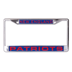 New England Patriots License Plate Frame - Inlaid