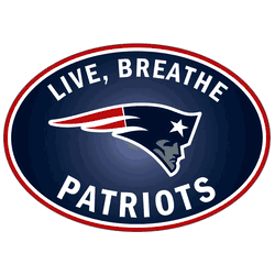 New England Patriots Live-Breath Auto Decal