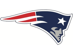 New England Patriots Magnet Car Style 12 Inch Logo Design CO