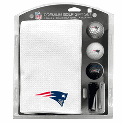 New England Patriots Microfiber Towel Gift Set - 16 x 40 (White)