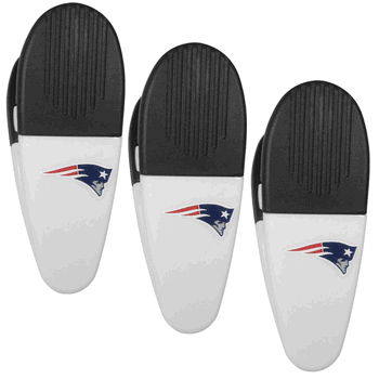 New England Patriots Mini Chip Clip Magnets, 3 pk