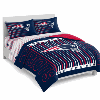 New England Patriots Momentum Bed In A Bag Queen