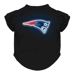 New England Patriots Neon Pet T-Shirt, X-Large