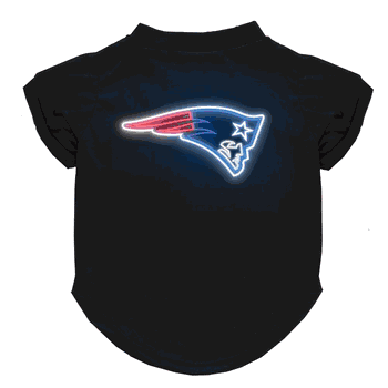 New England Patriots Neon Pet T-Shirt, X-Small