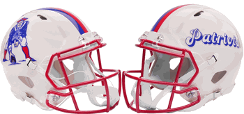 New England Patriots NFL Full Size Authentic Speed Football Helmet RETRO