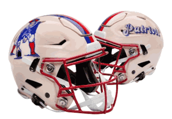 New England Patriots NFL Full Size SPEEDFLEX Authentic Speed Football Helmet RETRO