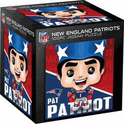 New England Patriots NFL Mascot 100 Piece Square Puzzle