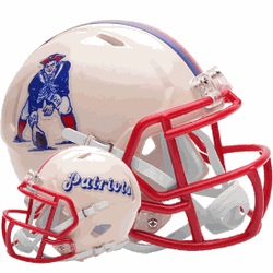 New England Patriots NFL Mini Speed Football Helmet RETRO