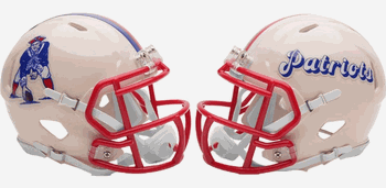 New England Patriots NFL Mini Speed Football Helmet RETRO