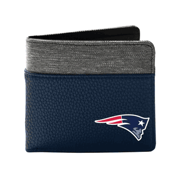 New England Patriots Pebble BiFold Wallet NAVY