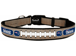 New England Patriots Pet Collar Reflective Football Size Large CO