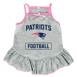 New England Patriots Pet Dress Grey Type XSmall