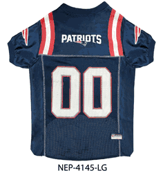 New England Patriots Pet Mesh Jersey Large
