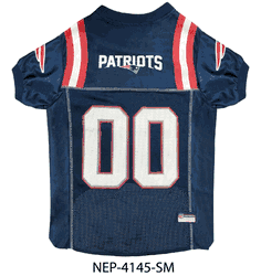 New England Patriots Pet Mesh Jersey Small
