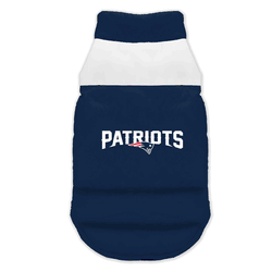New England Patriots Pet Parka Puff Vest Extra Small