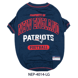 New England Patriots Pet Tee Shirt Large