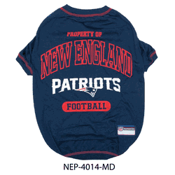 New England Patriots Pet Tee Shirt - Medium
