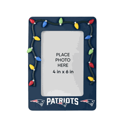New England Patriots Picture Frame with Holiday Lights