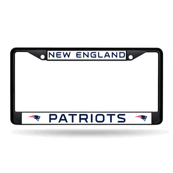 New England Patriots Primary Black Chrome Frame with Plastic Inserts 12