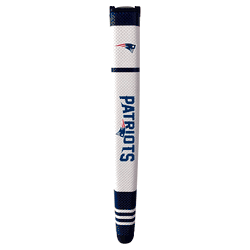 New England Patriots Putter Grip (White with colored stripes)