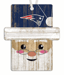New England Patriots Santa Ornament