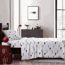 New England Patriots Scatter Bedding Sheet Set Twin