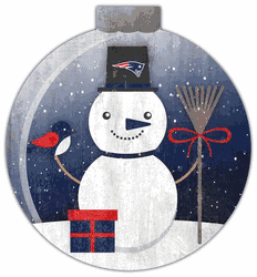 New England Patriots Snowglobe 12in Wall Art