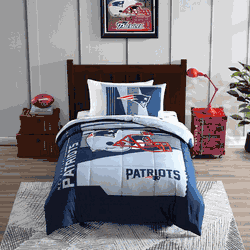 New England Patriots Status Bed In A Bag Twin