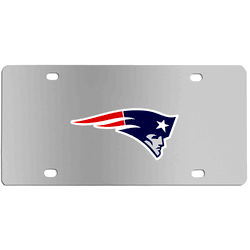 New England Patriots Steel License Plate Wall Plaque