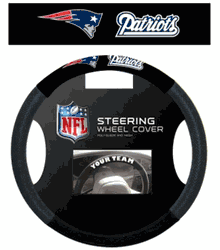 New England Patriots Steering Wheel Cover Mesh Style CO