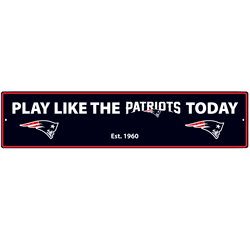 New England Patriots Street Sign Wall Plaque