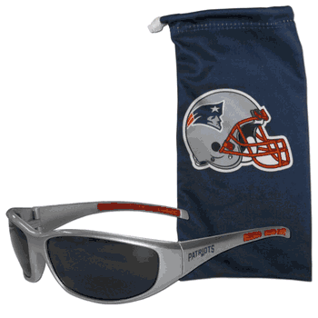New England Patriots Sunglass and Bag Set