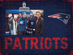 New England Patriots Team Name Clip Frame