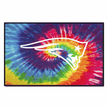 New England Patriots Tie Dye Starter Mat Accent Rug - 19in. x 30in.