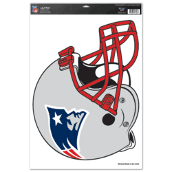 New England Patriots Ultra Decal 11in x 17in Helmet