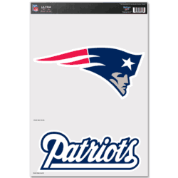 New England Patriots Ultra Decal 11in x 17in Logo